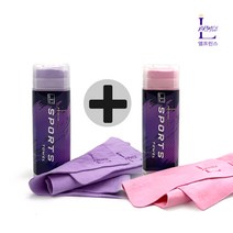 1+1 엘프린스 86cm 롱 습식 스포츠타올 수영타올 스포츠타월(핑크 1 + 퍼플 1), 핑크 1+퍼플 1