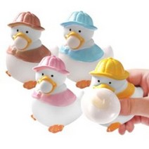 풍선껌 부는 오리 껌오리 풍선 4가지 색상 1세트, 4색 (1세트) -껌오리풍선 아트툴