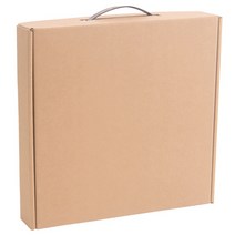 봄91 PP손잡이 크라프트 골판지 GIFT박스 대, 5개입