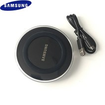 삼성 호환-정품 10W 무선 충전기 어댑터 QI 충전 패드 갤럭시 S7 S6 EDGE S8 S9 S10 Plus Note 8 9 10 아이폰 X XS XR 100% 오리지널 edi, [02] Black
