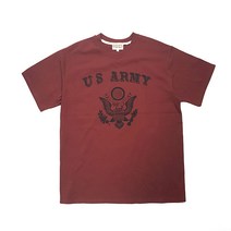 그롭스 U.S. ARMY EAGLE LOGO 반팔 티셔츠(벽돌 자주)