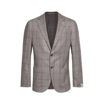 CORNELIANI 꼬르넬리아니 베이지브라운 윈도우패인 울리오셀 서클 자켓 CR8JASW04 - 멜란지베이지