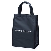 DEAN & DELUCA 쿨러 가방 블랙 M 보냉 가방 지퍼 컴팩트 도시락 점심 가방