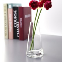 잎새몰 유리꽃병 인테리어화병 콘15