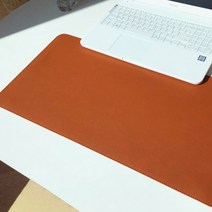 데스크매트 책상패드 대형 가죽 깔개 깔판, 브라운