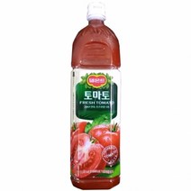 CM 델몬트 토마토 1.5LX12펫 편의점 착즙 주스 쥬스 에이드 병 농축액 원액 음료, 1.5L