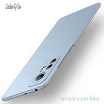 Xiaomi-Mi 11 라이트 프로스트 하드 케이스 12S 울트라 슬림 매트 코크 Xiaomi Mi 12 11T 12T 프로 12X 11i 11X 10T 10 S, Simple Light Blue, 블루