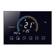 보일러 온도 조절기 가정용 가스 전기 바닥 난방 습도 디스플레이 작동, Black, BHT8000GC NO WIFI