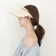 라탄썬캡 1+1 햇빛가리개 남여공용 나들이 모자 창모자 여성여름모자 라탄모자 썬캡모자