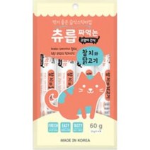 [에이치플러스몰] 츄릅 짜먹는 고양이 간식 참치n닭고기 60g 길냥이, 상세 설명 참조