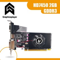 100 새로운 오리지널 그래픽 카드 pci express hd7450 2gb ddr3 64bit lp placa de video card pc for ati radeon, 7450