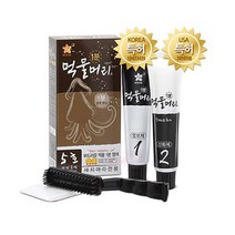 먹물머리 1분 새치 염색약, 자연갈색, 6개