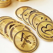 황동금속 이니셜 커스텀주문제작 골프볼마커 제작 선물 아리아공방, A3)골프공2