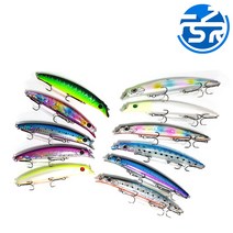 fishLURE 미노우 플로팅타입 농어 배스낚시 선상루어, 14.5cm - Yellowhead, 19.5g