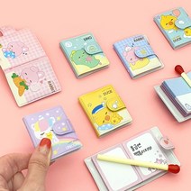 미니수첩볼펜세트 미니다이어리 노트 선물 어린이생일답례품, 골고루 랜덤발송