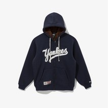 뉴에라 [뉴에라][공용]MLB 쿠퍼스타운 스크립트 뉴욕 양키스 후드 집업 네이비 (13338678)