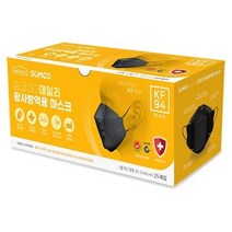 숨코 KF94 25매 미세먼지 황사마스크 블랙 .천하