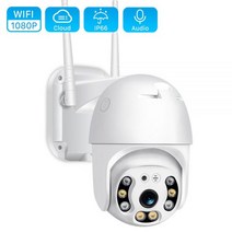 들랑달랑 5MP PTZ IP 카메라 야외 1080P 4X 디지털 줌 스피드 돔 WiFi 카메라 오디오 AI 인간 감지 슈퍼 미니 홈 보안, 5MP 128G 카드 추가, 협력사, EU 플러그