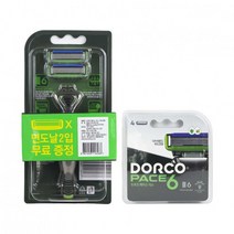 도루코 페이스 식스 6중 면도날 6개 세트, 단품