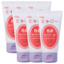 비앤비 베이비 무불소 치약 겔형 포도맛, 40g, 6개