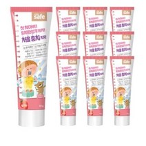 키즈세이프 어린이 치약 딸기향, 70g, 10개