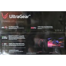 LG 27인치 울트라기어 게이밍 모니터 블랙 FHD IPS 144Hz (27GN65S-B)