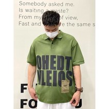 SJW 남성 봄 여름 카라티 반팔 티셔츠 레터링 루즈핏 빅사이즈 풀오버 상의 베이직 6컬러