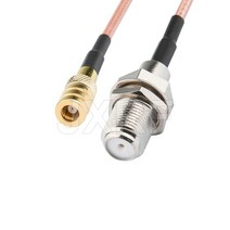 케이블 F 암-SMA SMB MCX MMCX 수 어댑터 피그 테일 RG316 확장 동축 점퍼, 02 F F to SMB F_01 10CM