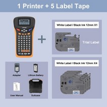 네임 라벨 스티커 프린터 다꾸 출력기 부착기 인쇄기, lp5125m 흰색 12mm 5, 협력사
