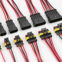 우리파파 자동차 오토바이 퀵보드 방수 커넥터 DC 방수 단자 18AWG, 6P  방수커넥터, 1개