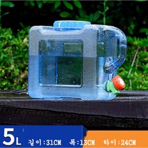 SKANDSALO 약수통 생수기 캠핑 20리터물통 미니생수기 수도꼭지물통 생수통펌프, 1세트, 5L