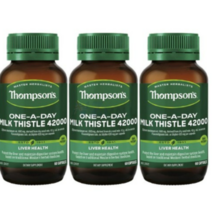 [톰슨] Milk Thistle 원어데이 밀크씨슬 42000 60캡슐 3개/ 고함량 밀크시슬 간건강에 도움!, 3개, 60정
