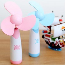 소프트날개 각도조절 간편 미니선풍기 책상용 나들이 직장인 휴대용, 루피블루