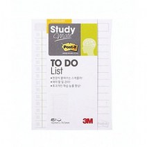 [RA㏓] 3M 포스트잇 스터디메이트 투두 리스트 657 점착 사무 미니메모지 티잇 트지 접착 노트 ▷_§Ea, 《본상품》