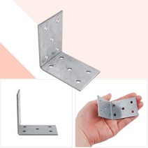 ㄱ자 꺽쇠 목재 연결 보강철물 브라켓 60x40x2.5T 20개