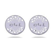 엠비언트라이트 무드등 자동차 차량용 실내등 맞춤형 로고 LED 컵 거치대 시트로엥 C4L 교체용 USB 라이트 업 워터 코스터 7 색, 3.2 개