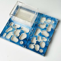 휴비나인 개미곤충집장식 대형 연결 확장 성 개미 둥지 작업장 가정용 농장 지하 어린이 교육 과학 세트 장난감, Ocean AB