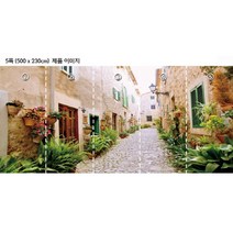 Bj그림벽지 고급 실크벽지 AT552253 모던 도시 해외 유럽풍 뮤럴벽지 고품질의 친환경 벽화벽지 원하는 이미지 (내사진) 제작 가능, 고급 실크벽지 : 5폭 (500cm x 230cm)