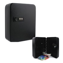 키 박스 자물쇠 보관함 케이스 KEYBOX 열쇠 다이얼 함, 꽃보다가구 36개-블랙