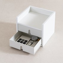 룸에딧 미니 서랍 책꽂이 서랍장 다용도장 정리함 책상정리함, 클리어화이트