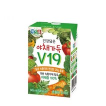 베지밀 건강담은 야채가득 야채과일 V19 145ml x 24팩 (선택가능), 건강담은 야채가득 V19 145ml 24팩