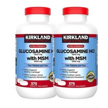 커클랜드 Kirkland 코스트코 글루코사민 1500mg with MSM 1500mg 하루2정 375정, 2팩