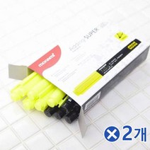 [P1D] 선명한 모나미 형광펜 노란색12개입x2개 형광라이너펜 / 학생용형광펜 형광볼펜 필기펜 형광펜고체 하이라이팅 깔끔하고편리 형광팬 부드러운형광펜 잘써지는형광펜 편리한형광펜 ( P1D / 991247EA ), 본상품선택, 본상품선택