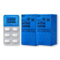 웰릿 슬리피움 락티움 L 테아닌 스트레스로 인한 긴장 완화에 도움 수면 질 개선, 30정, 2개