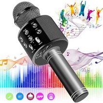 가정용 코인노래방 기계 휴대용 길거리공연 찬양 반주기 부스 블루투스 호환 ktv 마이크 무선 마이크 전문 스피커 마이크 플레이어 노래 녹음기 마이크, 1-없음