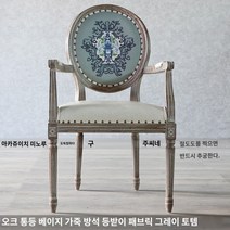 노감성 원목 엔틱 식탁의자 빈티지 클래식 카페 감성 프렌치 홈 엔틱체어 k 오크 GMQIS, I.팔걸이가 있는 참나무 토템