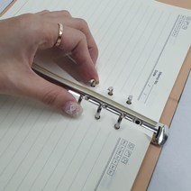 레더 가죽 다이어리 6공 고급 인조 가죽 심플 컬러 줄눈 노트 데일리 스케줄러 스케쥴러 스터디 플래너 일기장 자석 버클 다꾸용 다꾸 다이어리 A5 핑크