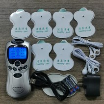 저주파 마사지기 새로운 디지털 자오선 물리 치료기 홈 자궁 경부 및 요추 전자 펄스 전기 기능, 업그레이드된 6종 스티커경혈지도 보내기