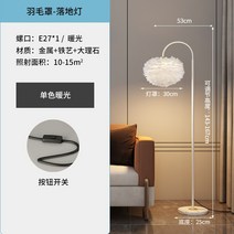 입식 led북유럽스타일의 화이트 깃털 낚시 장스탠드조명, T02-흰색 9와트 따뜻한빛