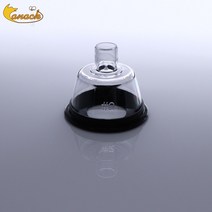 Canack 수의학 마취 마스크 산소 마스크 동물 얼굴 마스크 PP 링 스테인레스 링, 03 Size2